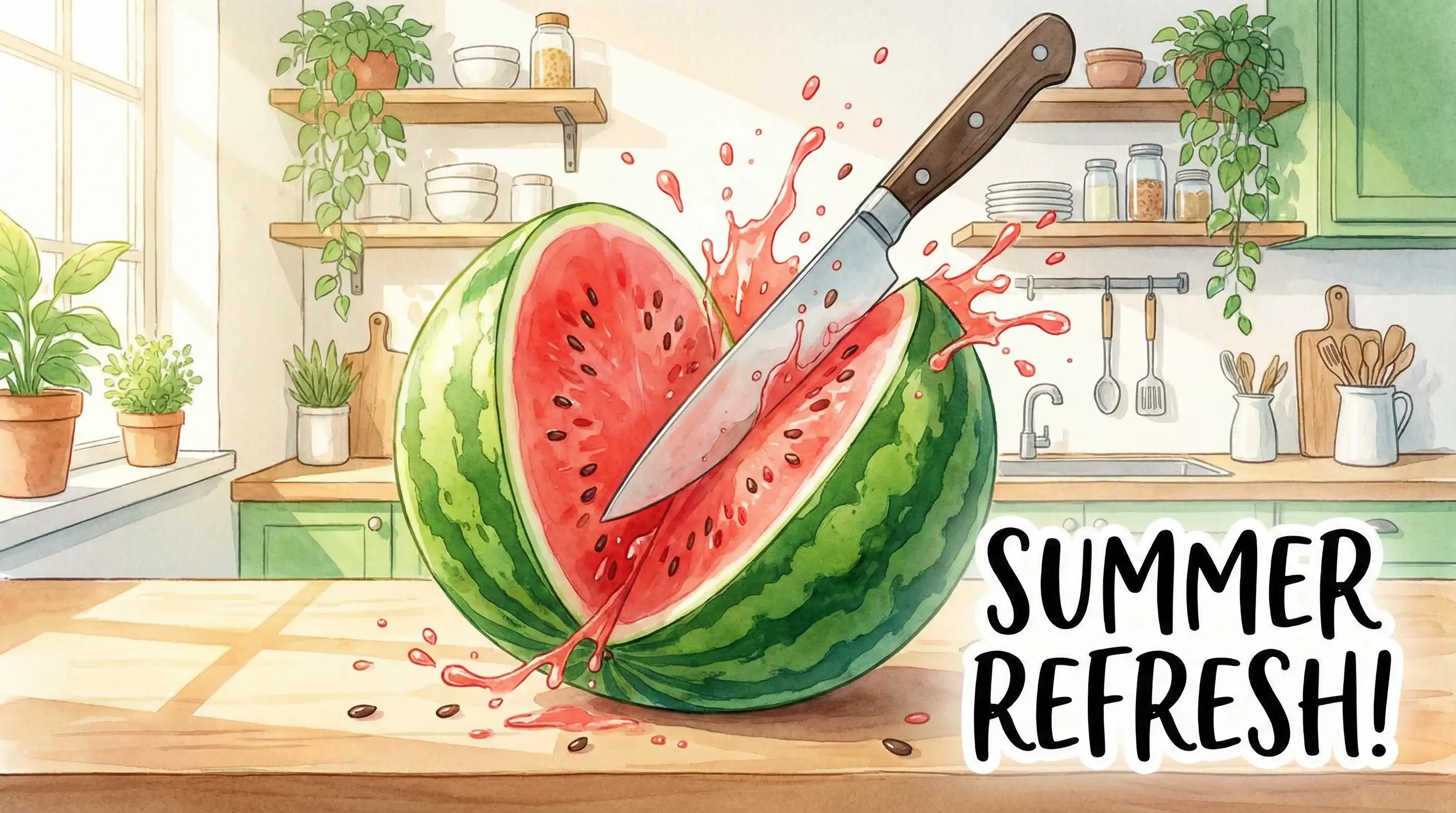 西瓜切开瞬间甜度检测 - 暗网吃瓜